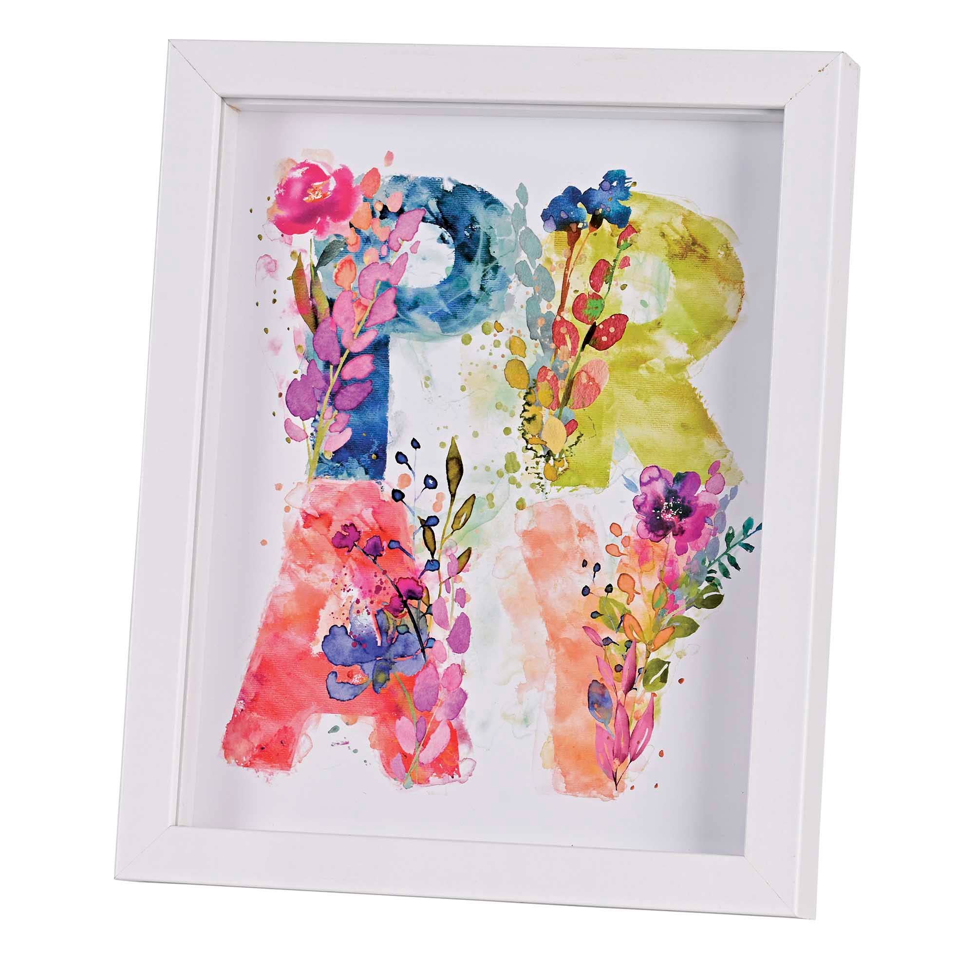 Cottage Garden – wholesale Decorative tabletop object – Framed Art Pray Floral 8X100