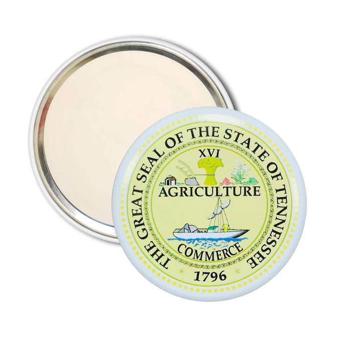 Purse Mirror - State Seal Tennessee - USA for wholesale by Worldwide Souvenirs