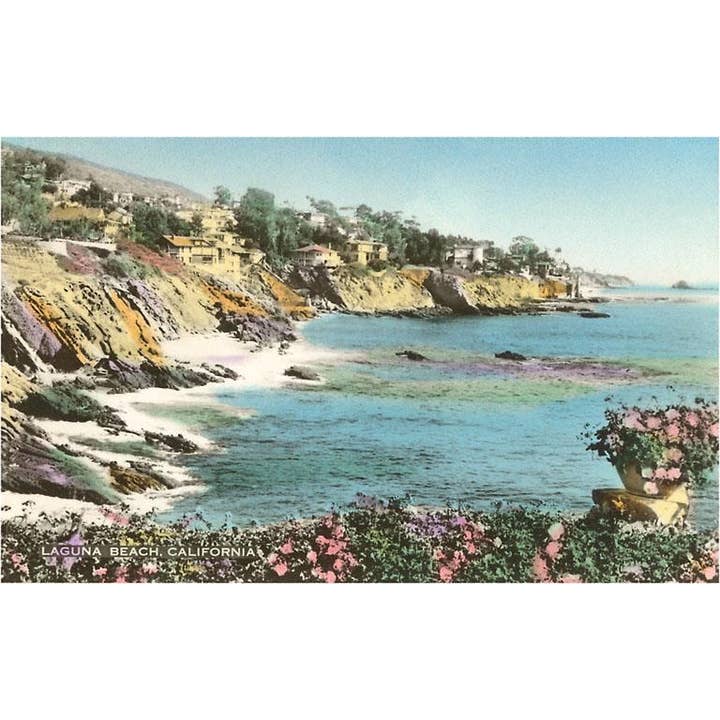Art Print CA-684 Cliffs at Laguna Beach for wholesale by Found Image Press
