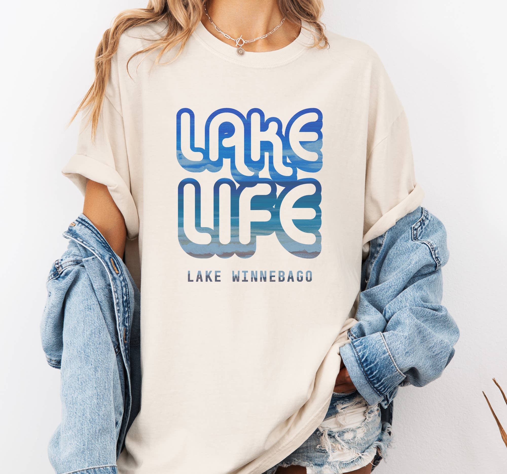 Miche Custom - Wholesale Screen Printed T-Shirt - Women's - Lake Life Custom Shirt, Lake Name Personalized Shirt
