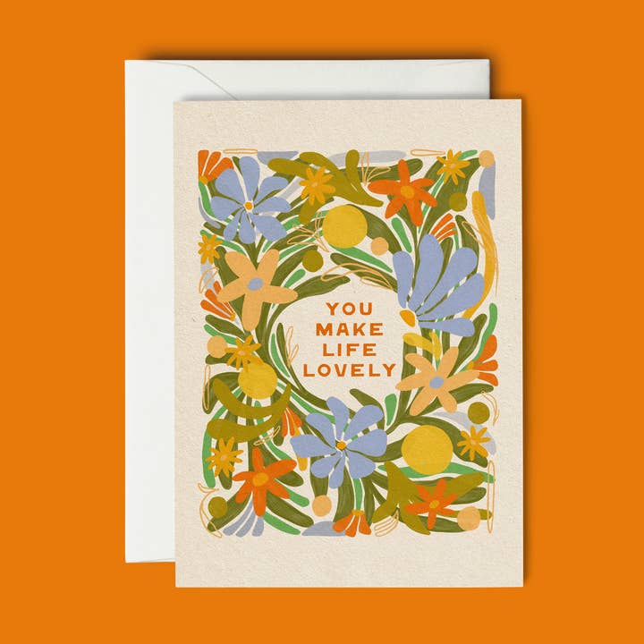 Du gør livet dejligt - lykønskningskort for engroshandel hos The SoulShine Co.