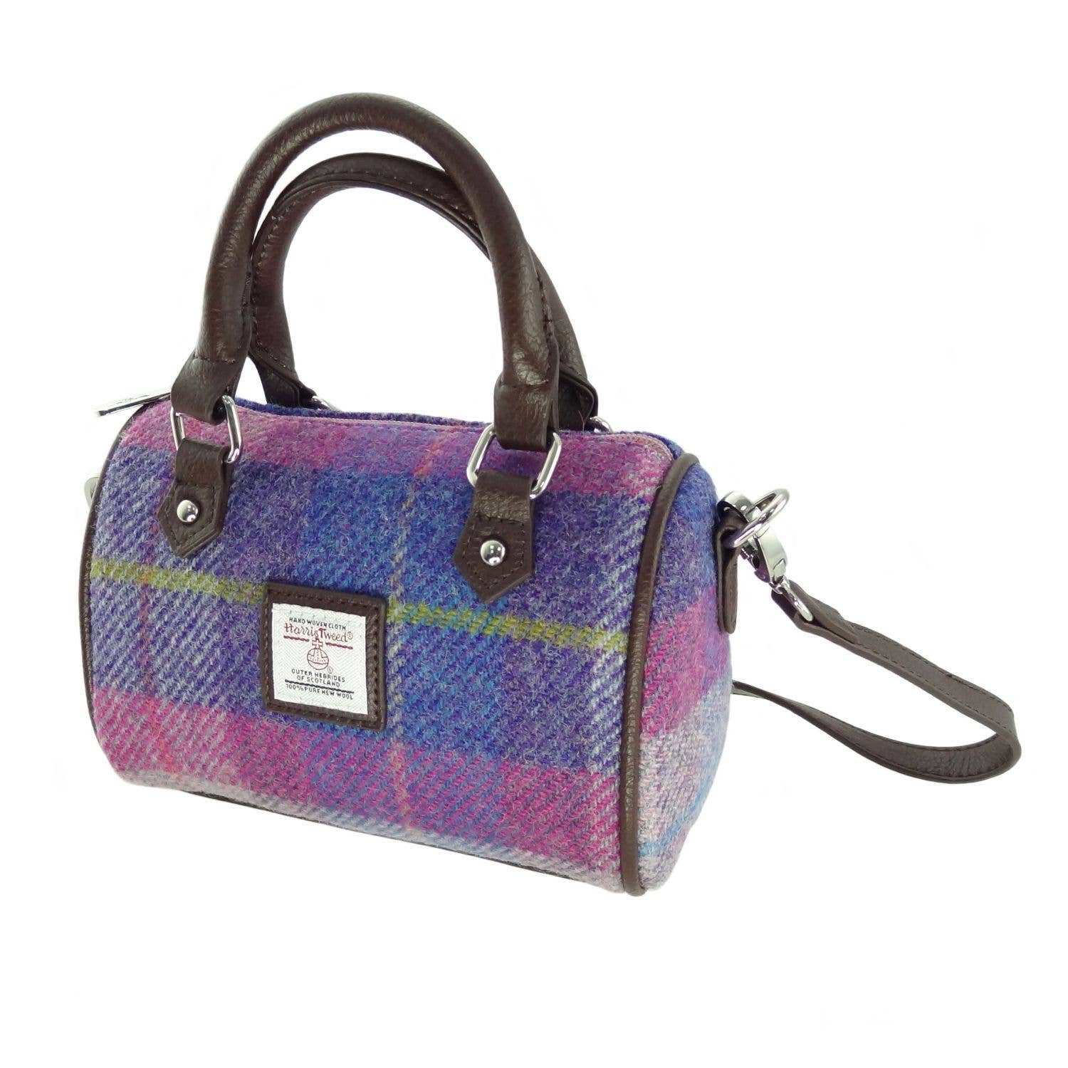 Glen Appin Of Scotland - Wholesale Top Handle Bag - Women's - LB1203 Harris Tweed 'Kilbride' Mini Bowling Bag7