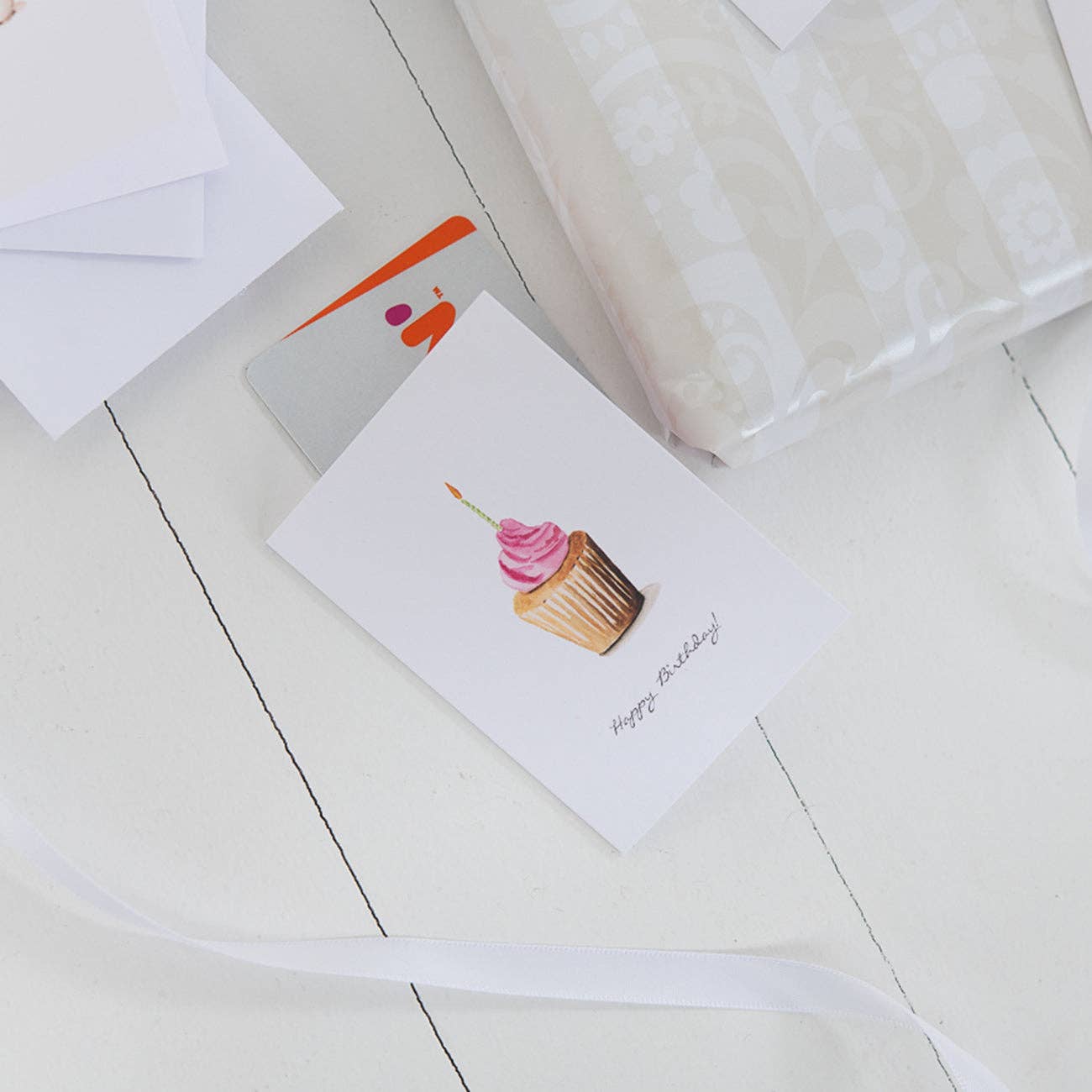 Finding Silver Pennies - Wholesale Birthday Card - Cupcake Mini Note Card | Birthday Enclosure Card4