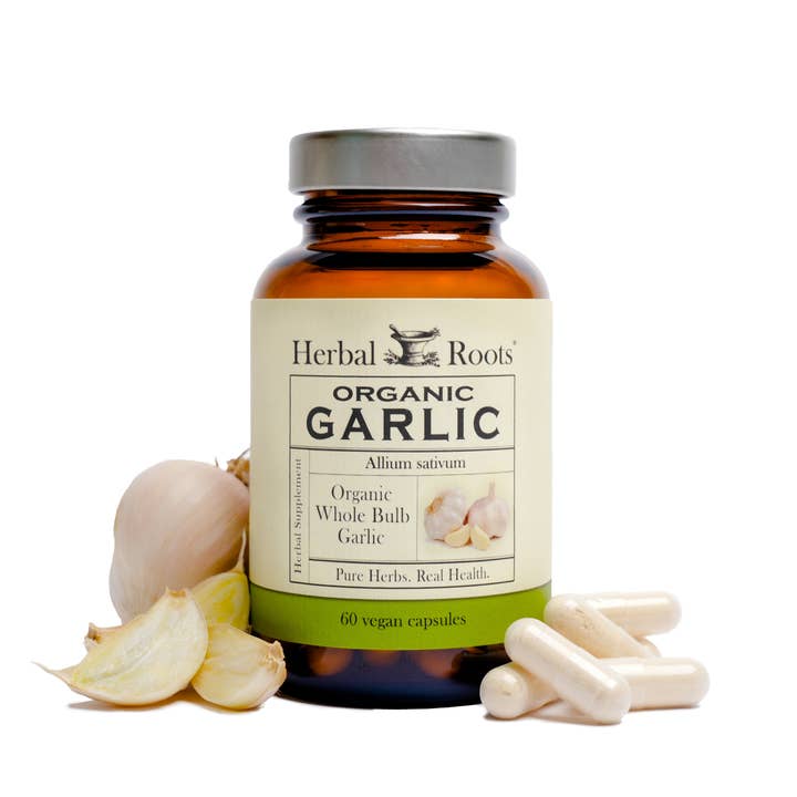 Herbal Roots - Wholesale Oral Supplement/Vitamin - Herbal Roots Organic Whole Bulb Garlic Capsules