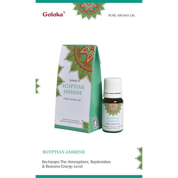 Goloka Egyptian Jasmine Aroma Oil 10Ml-048 for wholesale by International Gifts Ltd.