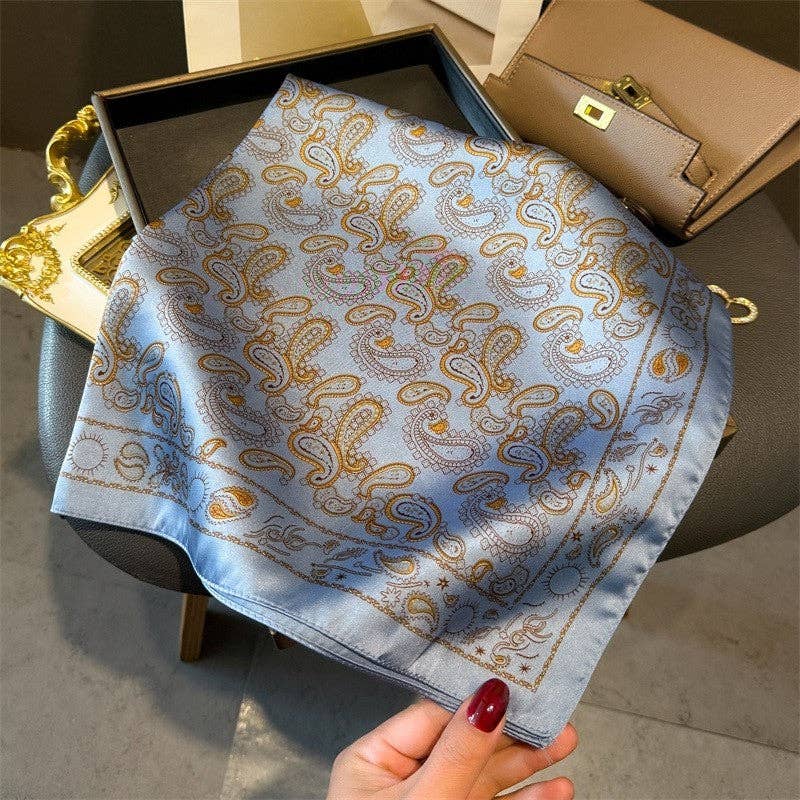 OceanusSwim – wholesale Scarf – Women's – Fashion Print Square Scarf5