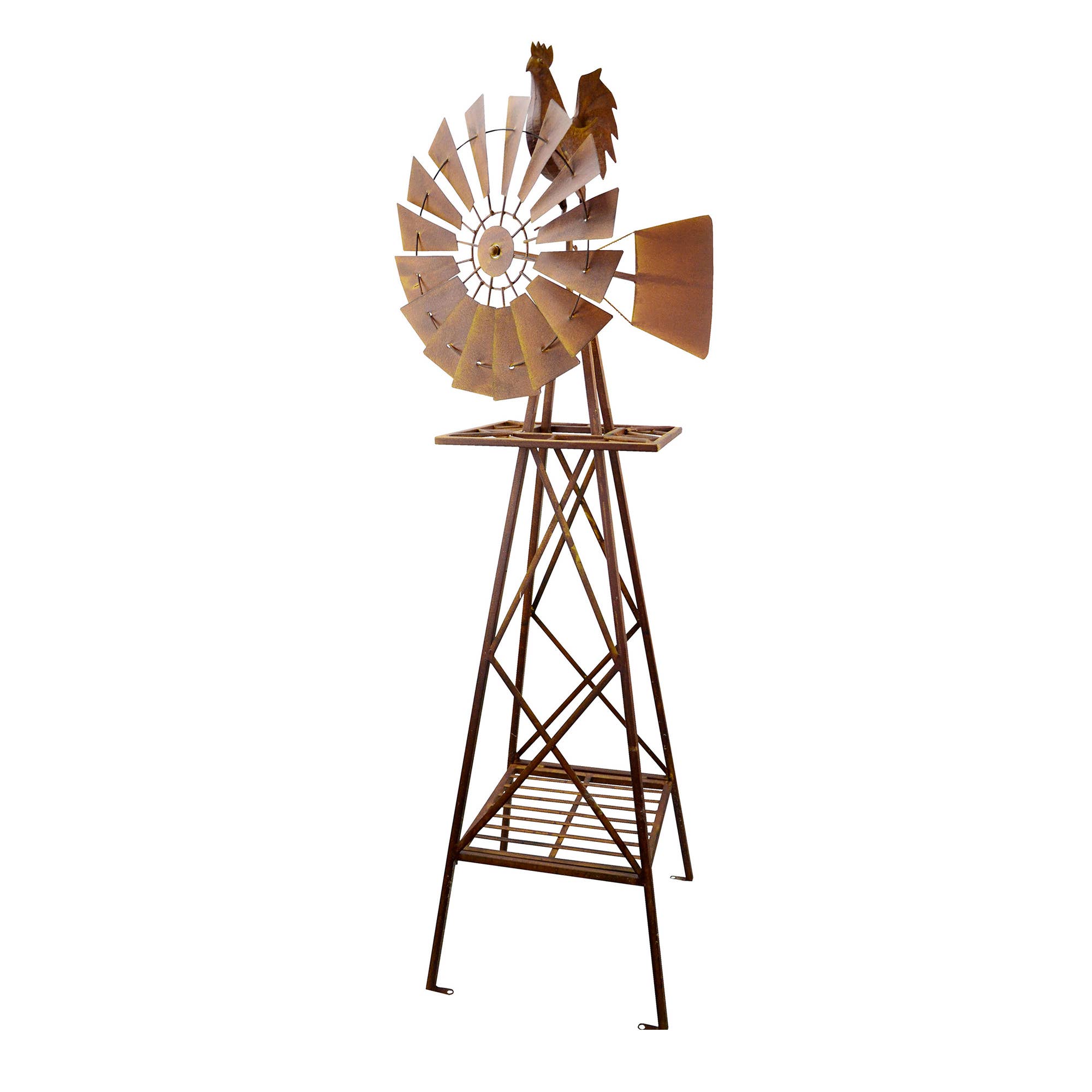 RCS Gifts - Wholesale Wind Spinner - Rustic Rooster Windmill – 57”3