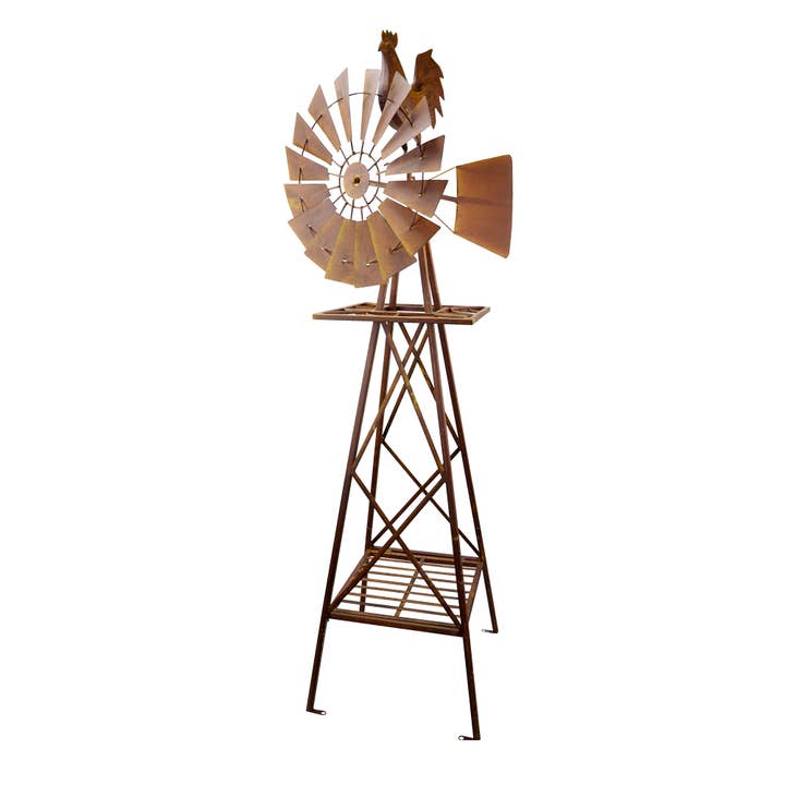 RCS Gifts - Wholesale Wind Spinner - Rustic Rooster Windmill – 57”3
