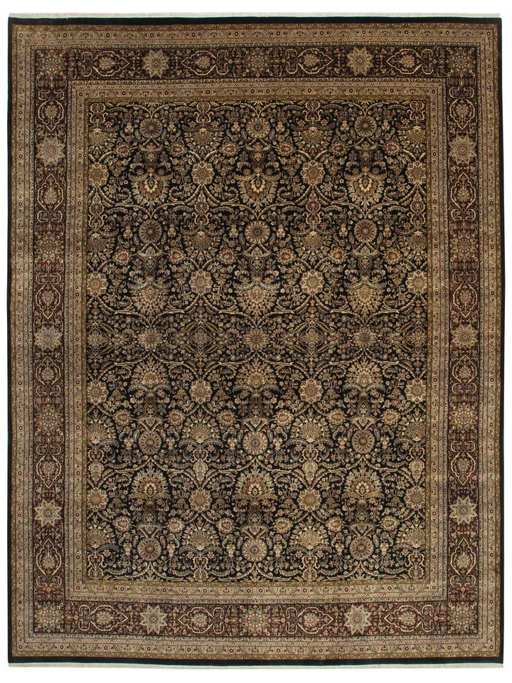 Tapis Oushak Noir 12x15 - 35963 pour la vente par RUG N CARPET