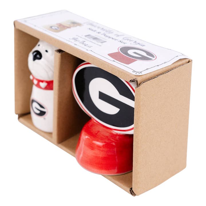 Glory Haus - Wholesale Salt & Pepper Shaker Set - UGA Salt & Pepper Set1