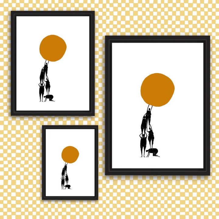 SUN (hilft sich gegenseitig) Kunstdruck für den Großhandel von RANI BAN CO