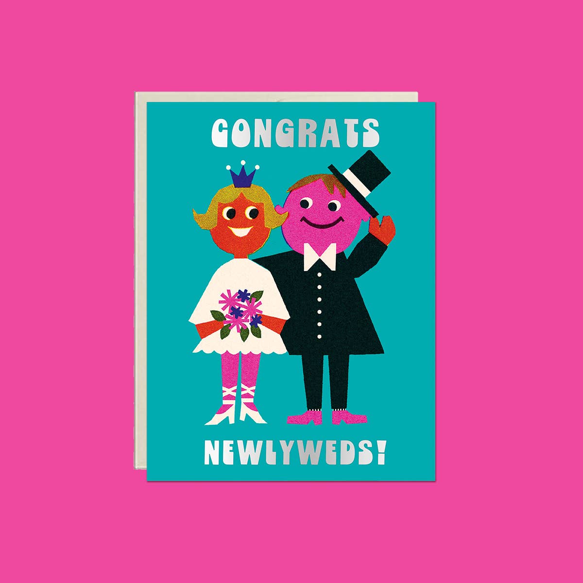 Lucky Goods Paper - Wholesale Wedding Card - Congrats Newlyweds! – Foil Wedding ✿ Couple Card3