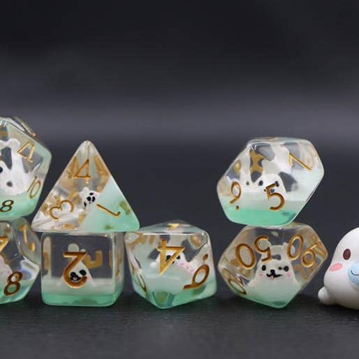 Vit Säl 7st Tärningsset för wholesale av DnD Emporium Co
