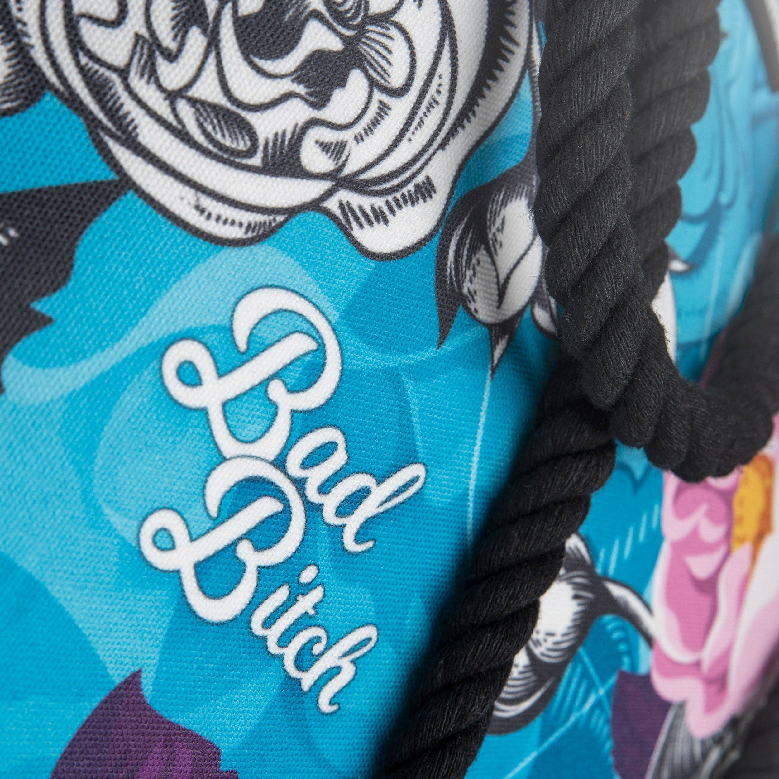 Zapps Clothing - Wholesale Beach Bag - BB Flower Skull Shoulder Beach Bag4