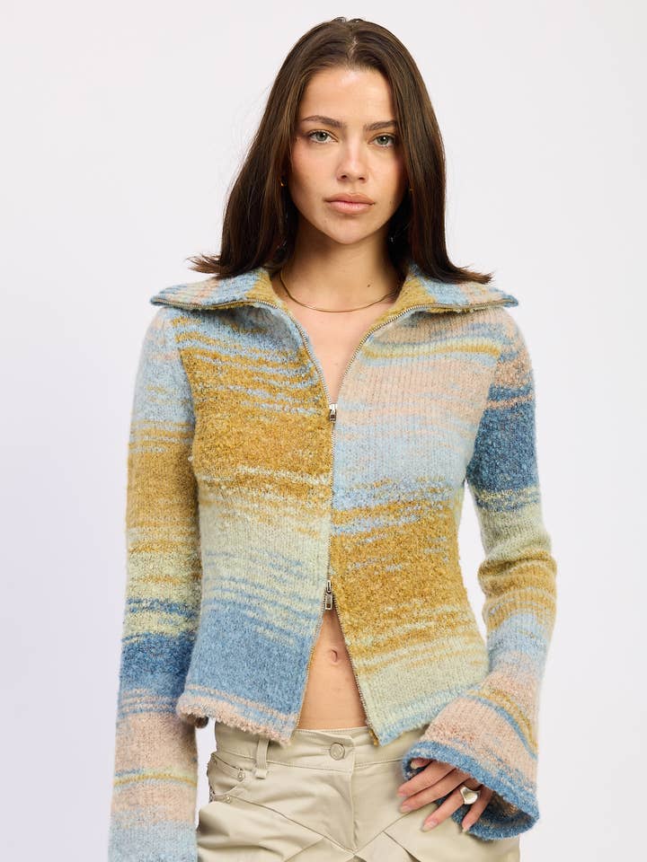 TURTLE NECK ZIP UP for wholesale by Emory Park