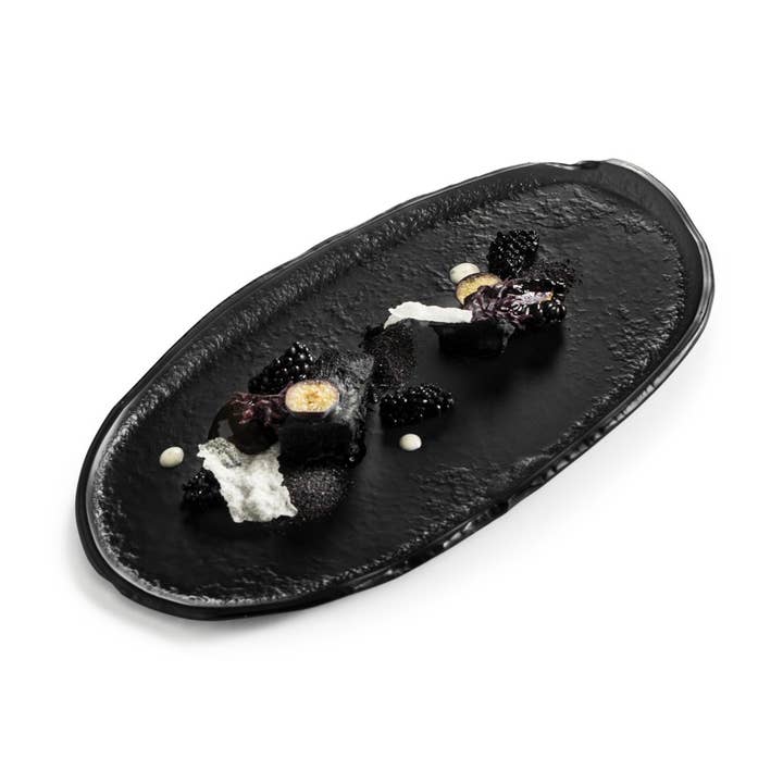 PLATEAU EN VERRE TAKUMI 26 CM pour la vente par Catalonia Plates, Inc.