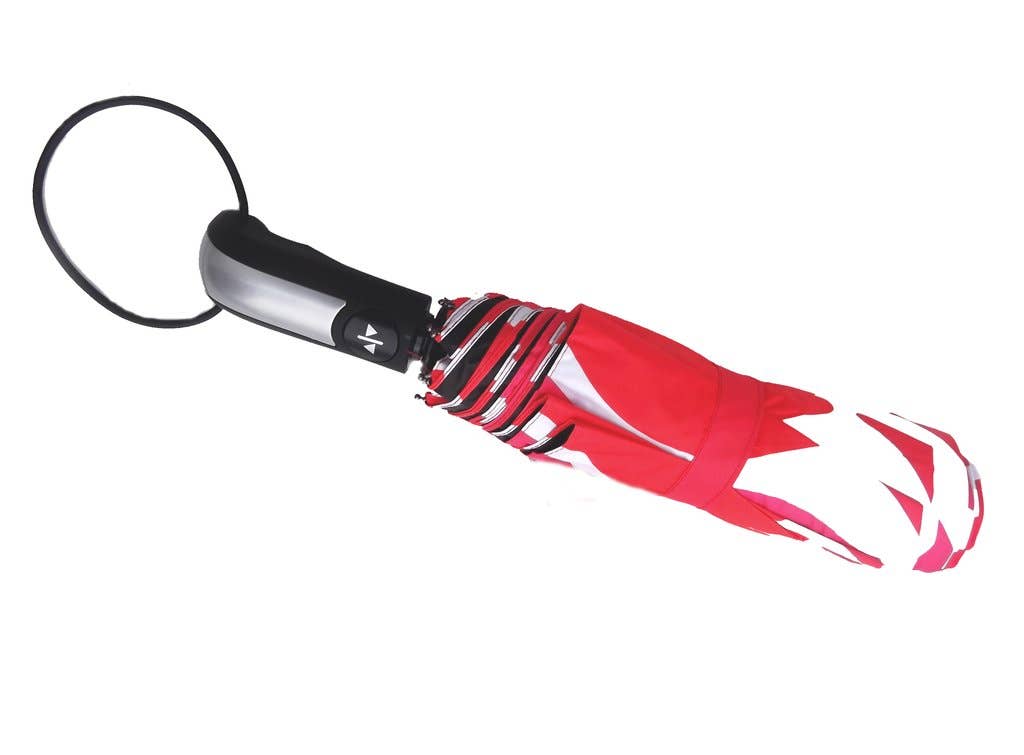 GirlzNDollz - Wholesale Umbrella - Women's - Compact Spring Umbrella with UV- White Flower Bloom1