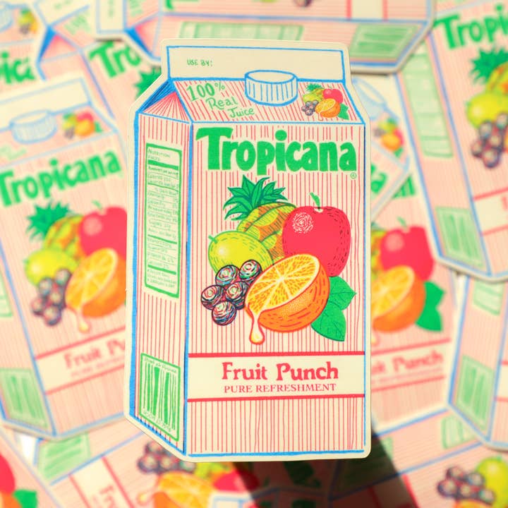 Fruit Punch Sticker for wholesale by Refuge Studios Iowa City