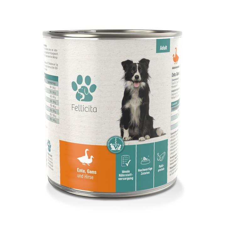 Fellicita perro pato, ganso y mijo 800g para venta al por mayor de Fellicita