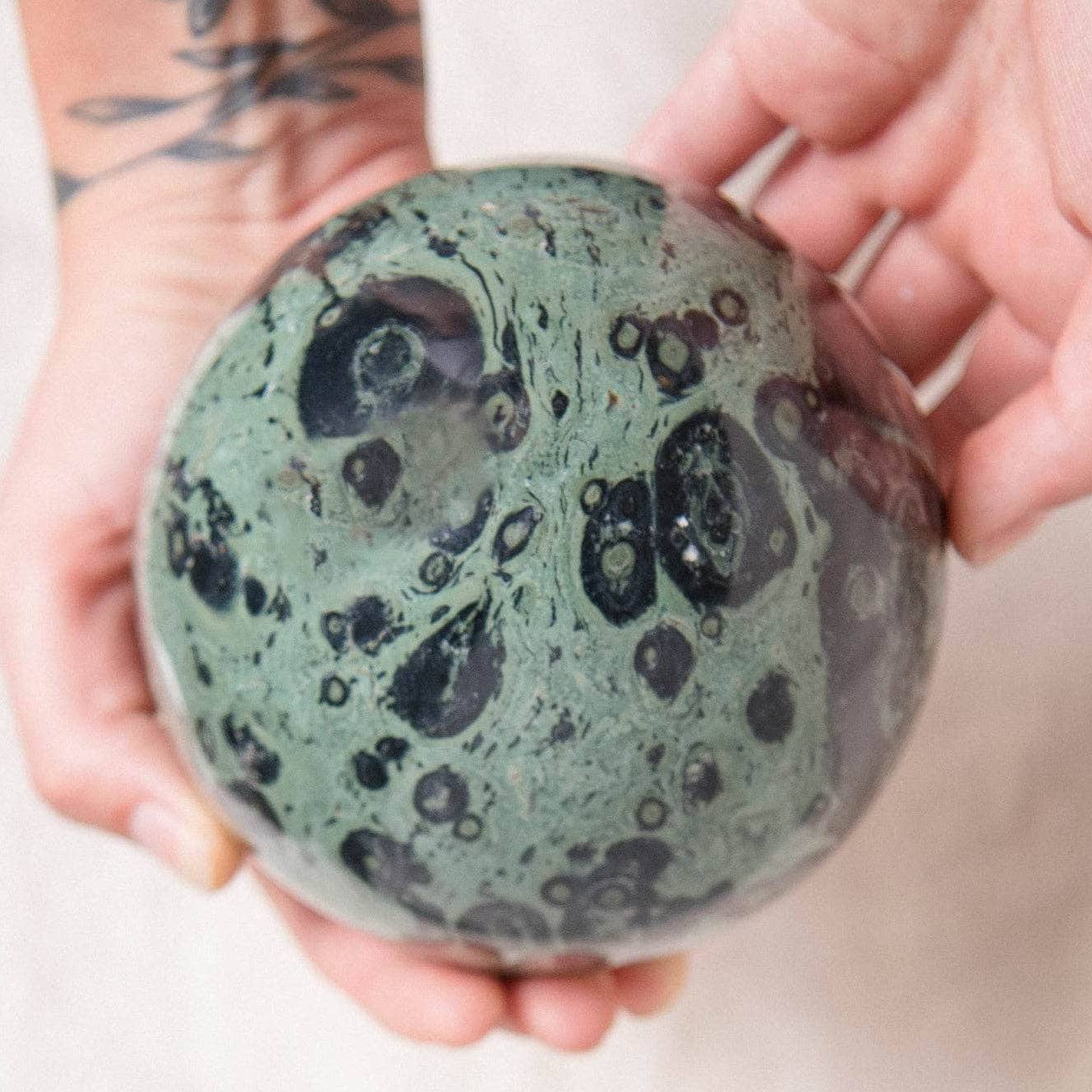 Tiny Rituals - Wholesale Spiritual Stone/Crystal - Kambaba Jasper Sphere - AAA Premium Quality50