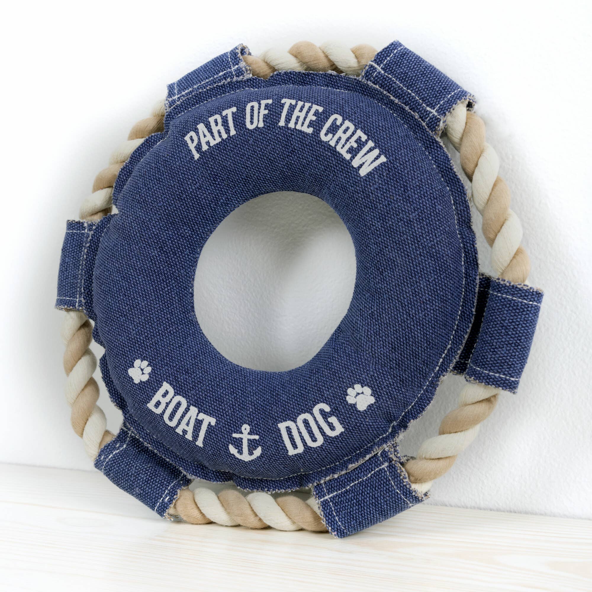 Pavilion - Wholesale Pet Rope Toy - Dog - Boat Dog - 10.75" x 10.75" Canvas Dog Toy on Rope1