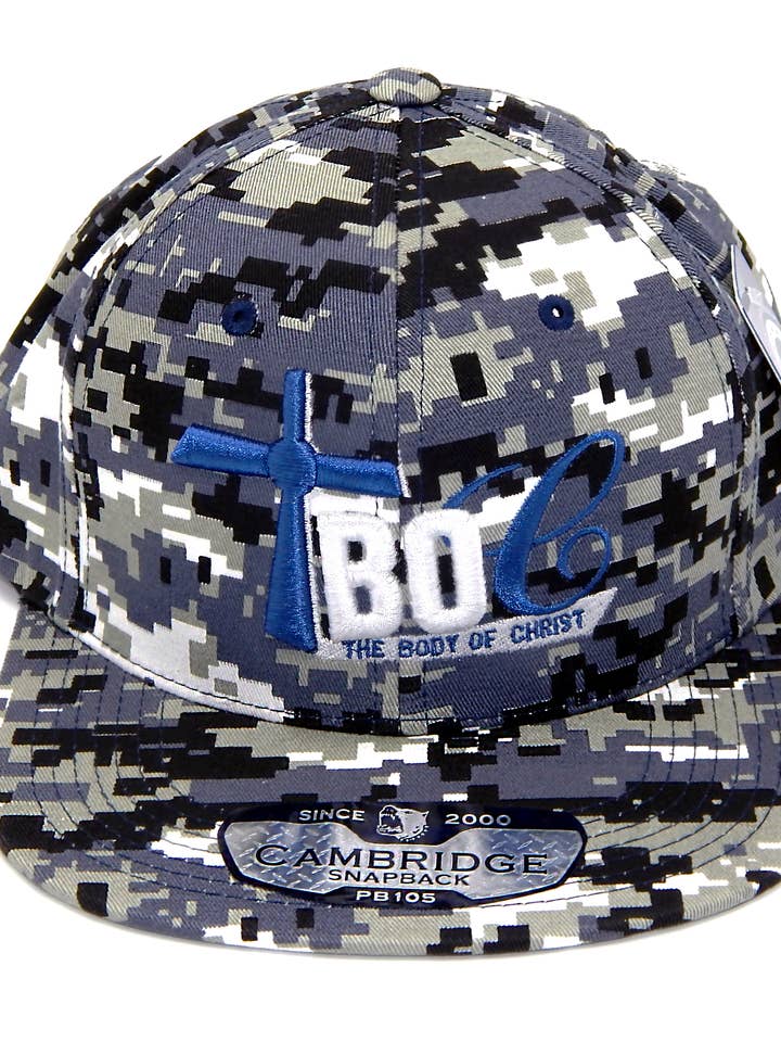 TBOC Signature Hat - Blue Camo for engroshandel hos TBOC Apparel
