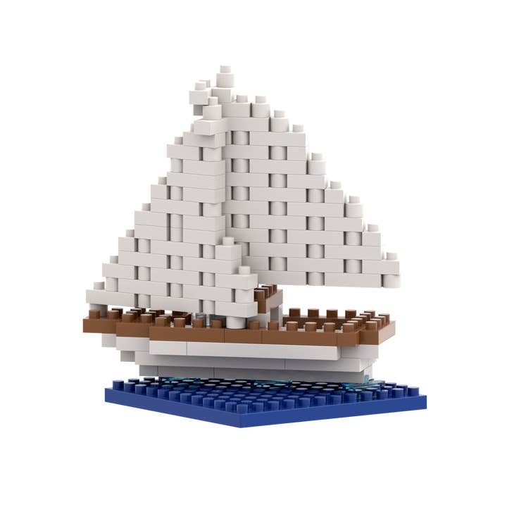 Brixies - Wholesale Build-a-Toy - Kids - BRIXIES Sailing Ship Postcard2