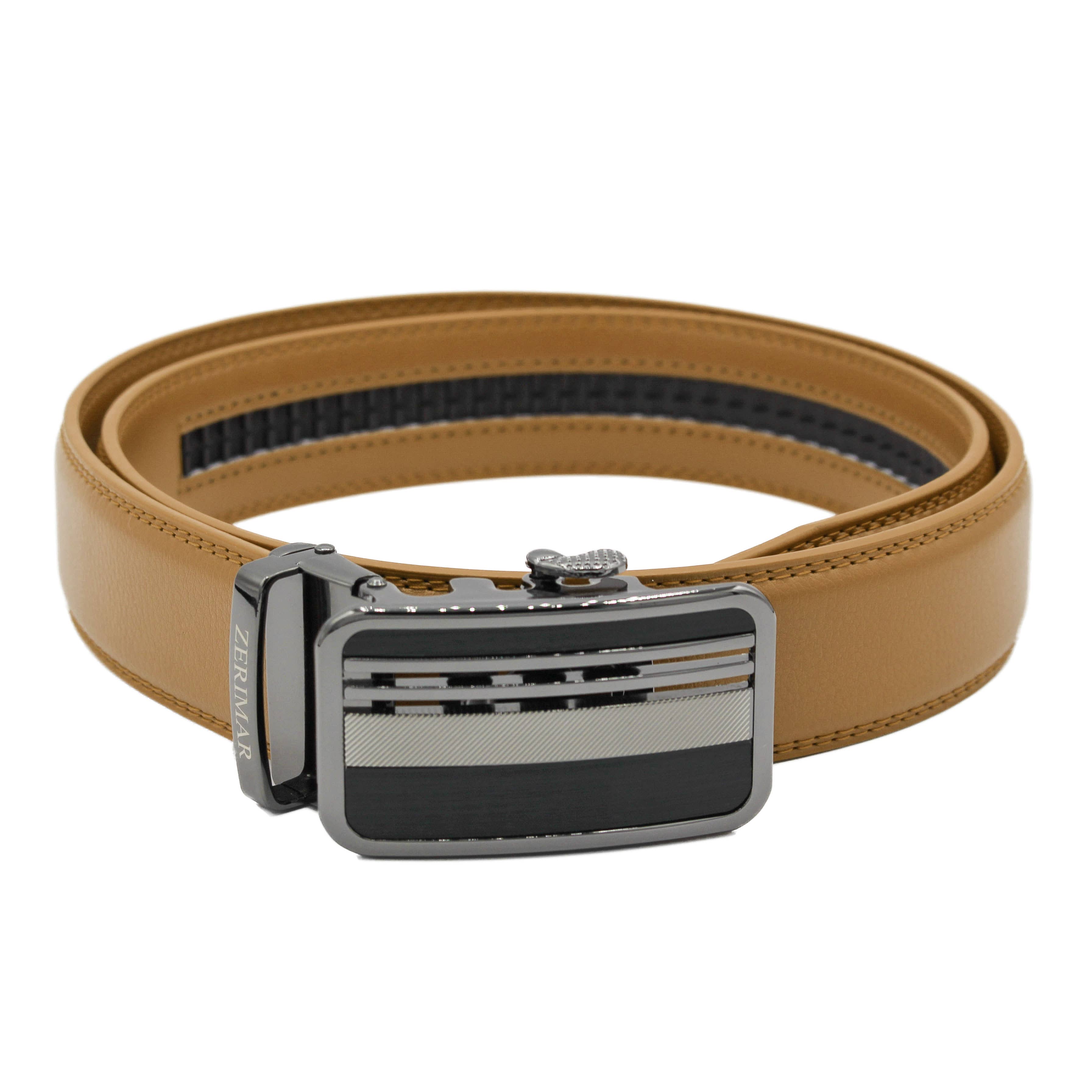 Zerimar 1942 - Wholesale Belt - Men's - Men's Belt with automatic buckle Leather belt Width 3.5 cm6