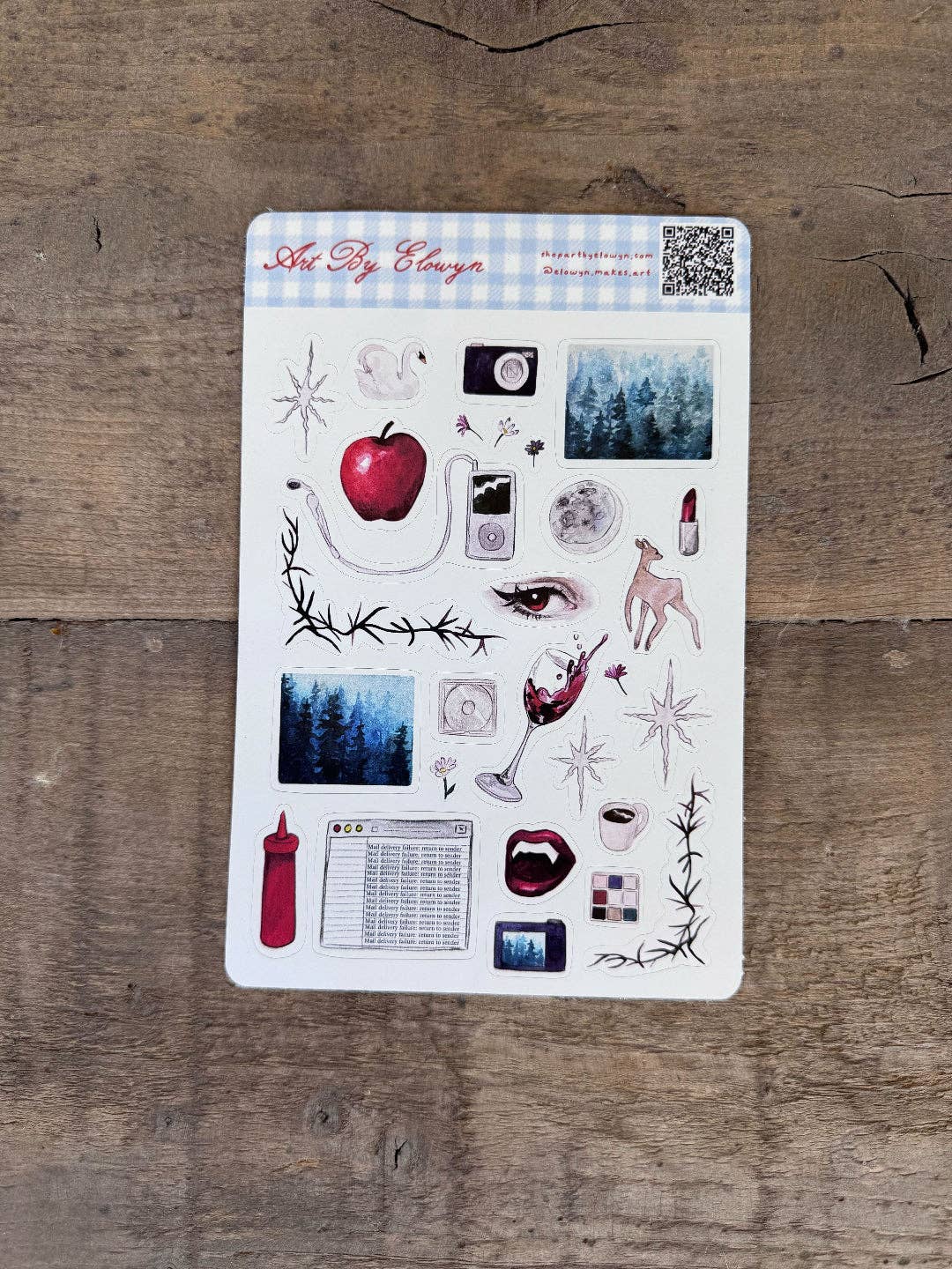 Art By Elowyn - Wholesale Sticker - Vampires Sticker Sheet1