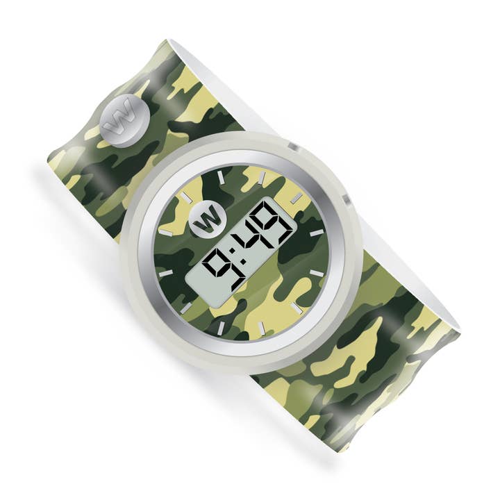 Army Camo - Montre numérique Slap Watchitude pour la vente par Watchitude