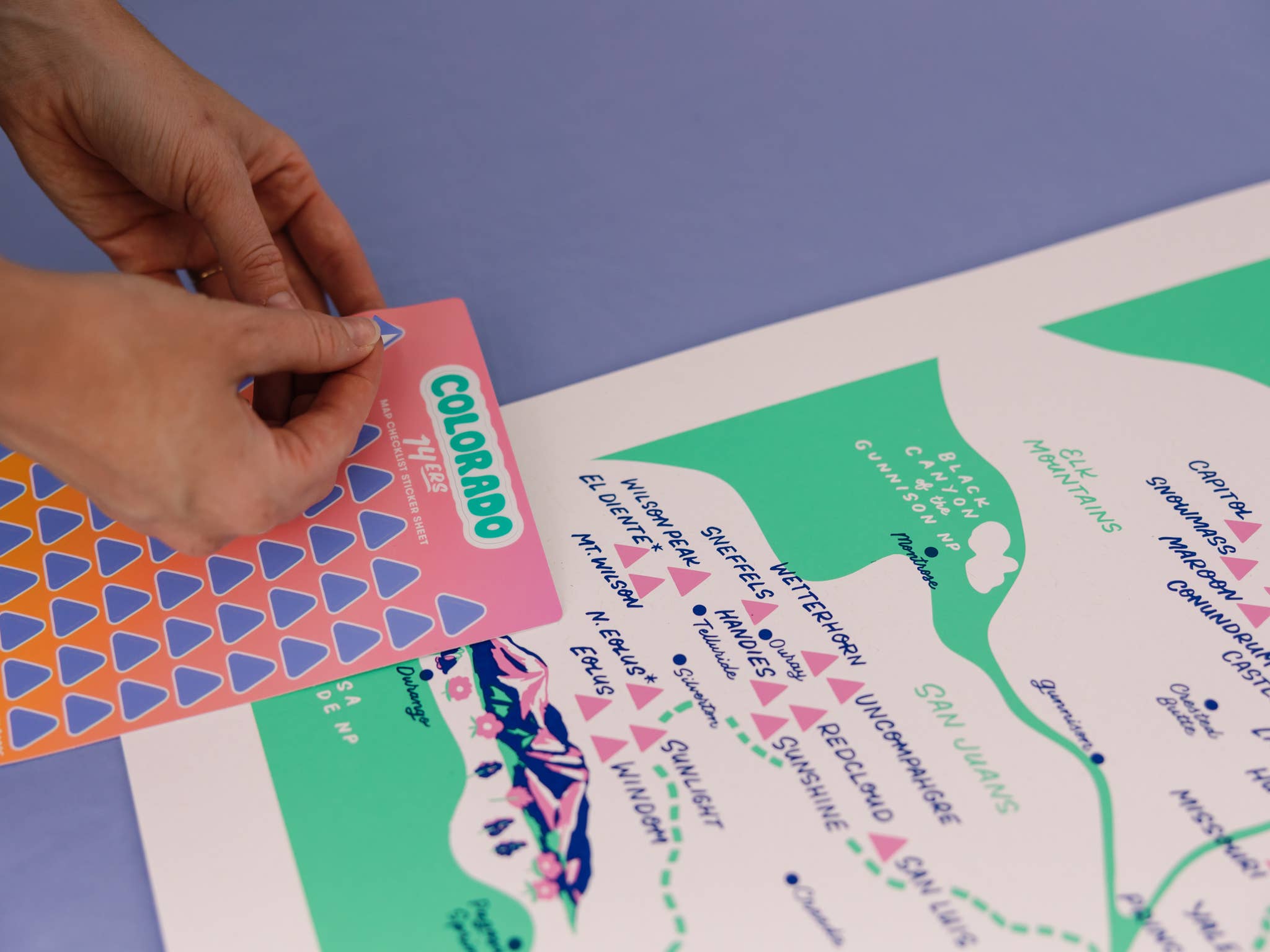 Little Known Goods - Wholesale Poster - Colorado 14ers Screen Printed Poster7