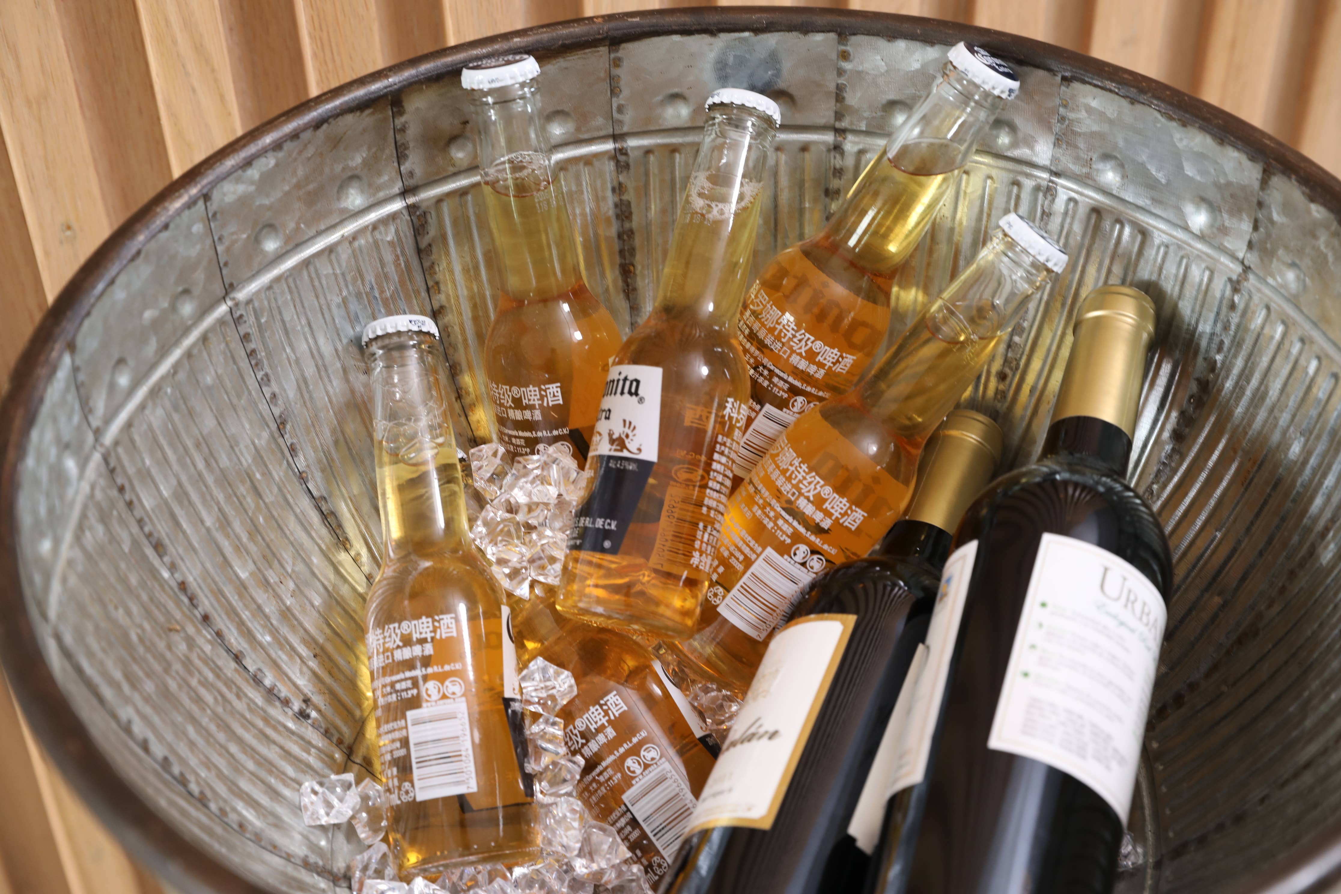 Quickway Imports - Wholesale Cooler/cooler bag - Galvanized Metal Beverage Cooler Tub with Stand5