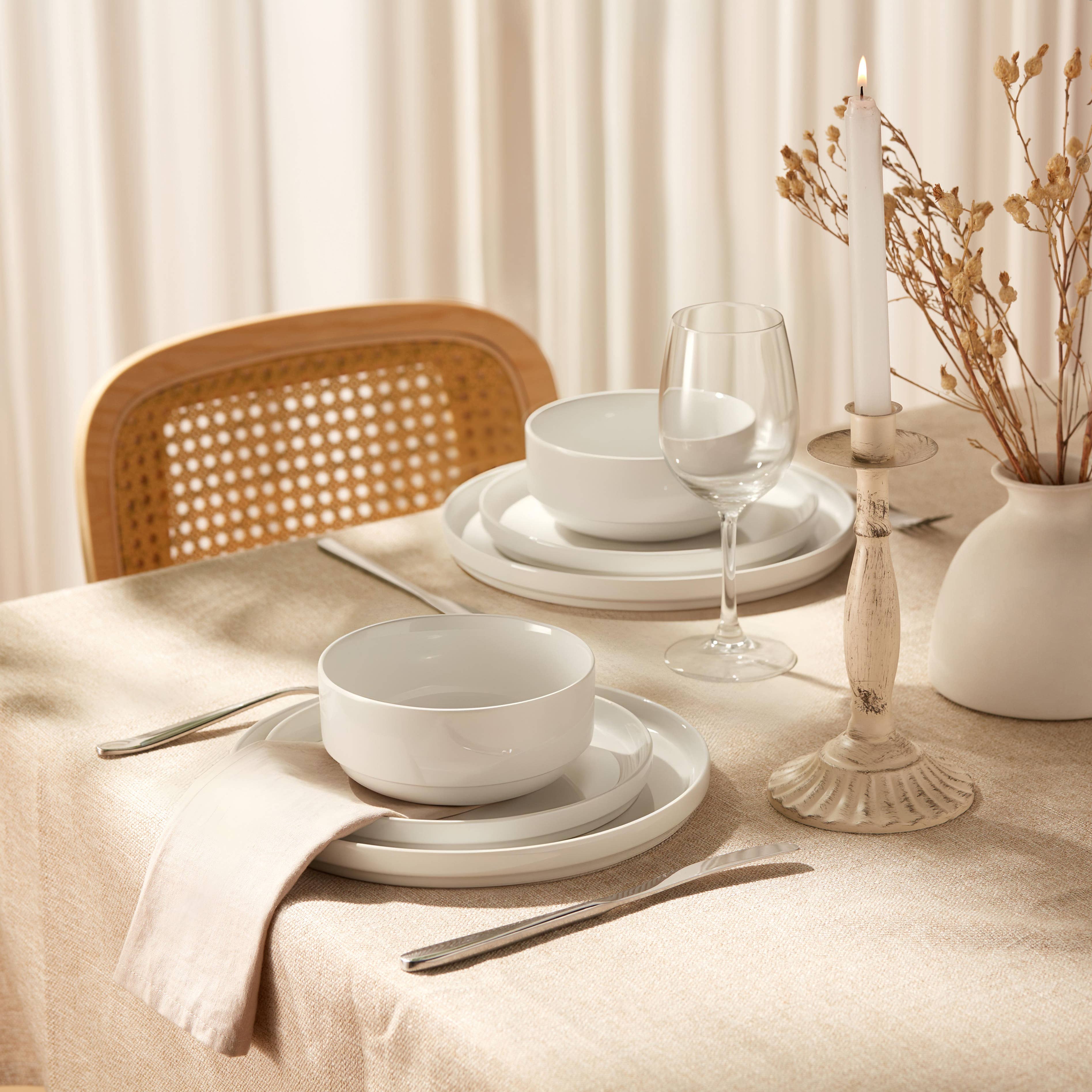 Kook - Wholesale Dinnerware Set - Kook Dinnerware Set, 12 Piece, Ceramic, Cambridge Classics
5