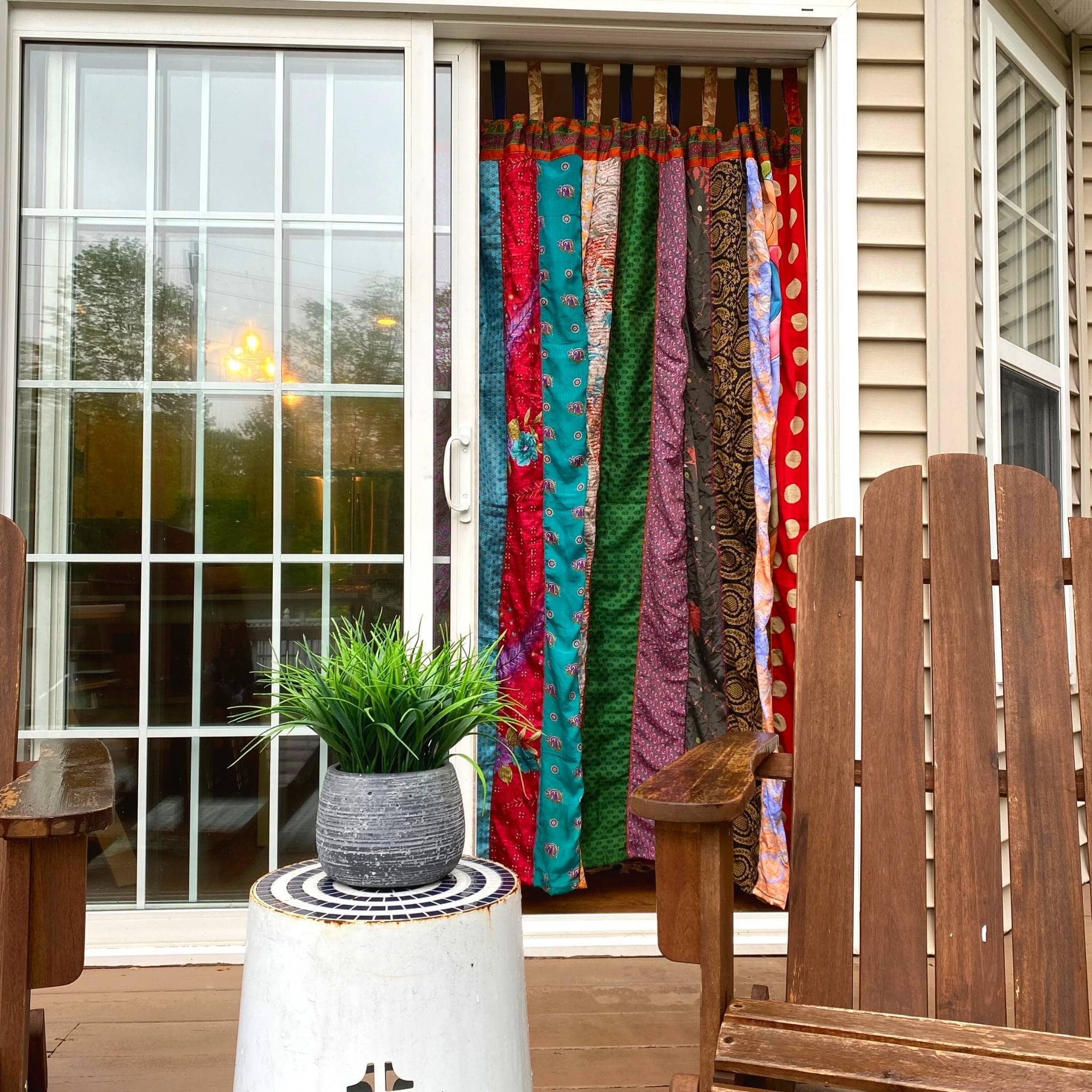 Darn Good Yarn - Wholesale Curtain - Rainbow Oasis: Recycled Sari Curtains6