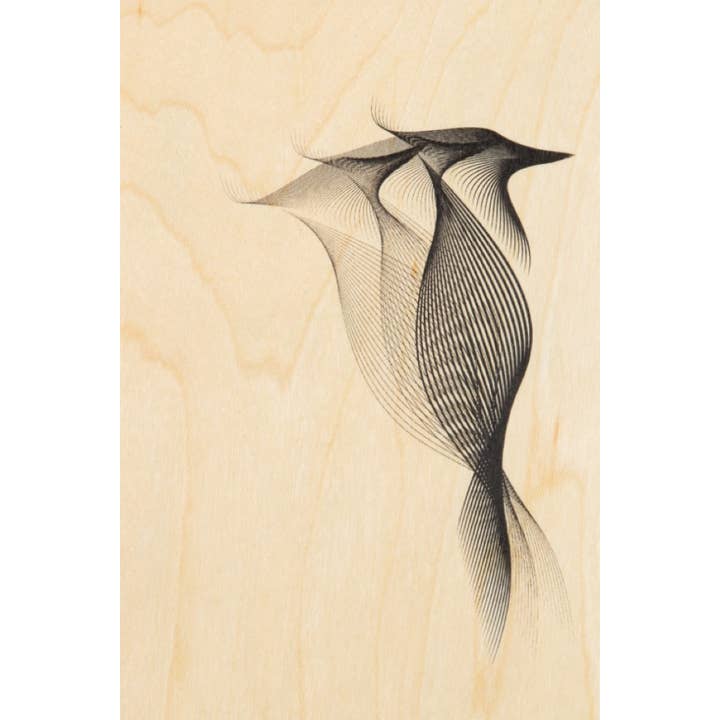 Wood Postcard Animals Woody for wholesale by Woodhi