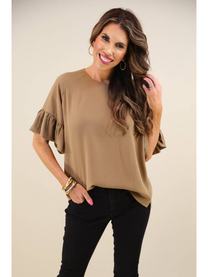Jess Lea - Wholesale Blouse - Women's - Rebecca Ruffle Sleeve Top16