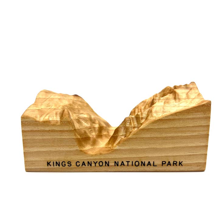 Kings Canyon National Park trætopografisk udskæring for engroshandel hos mosey design