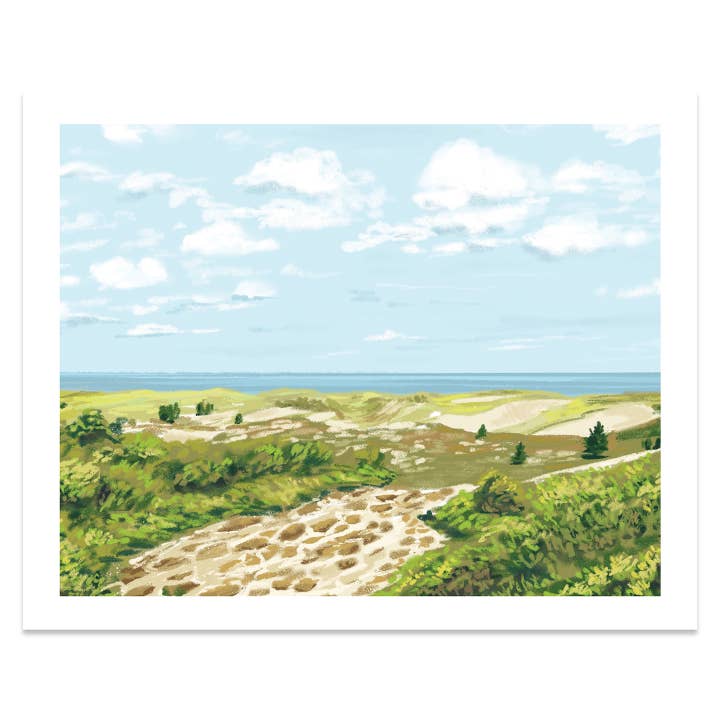 Plum Island, Massachusetts Print for wholesale by Kat Maus Haus Illustration