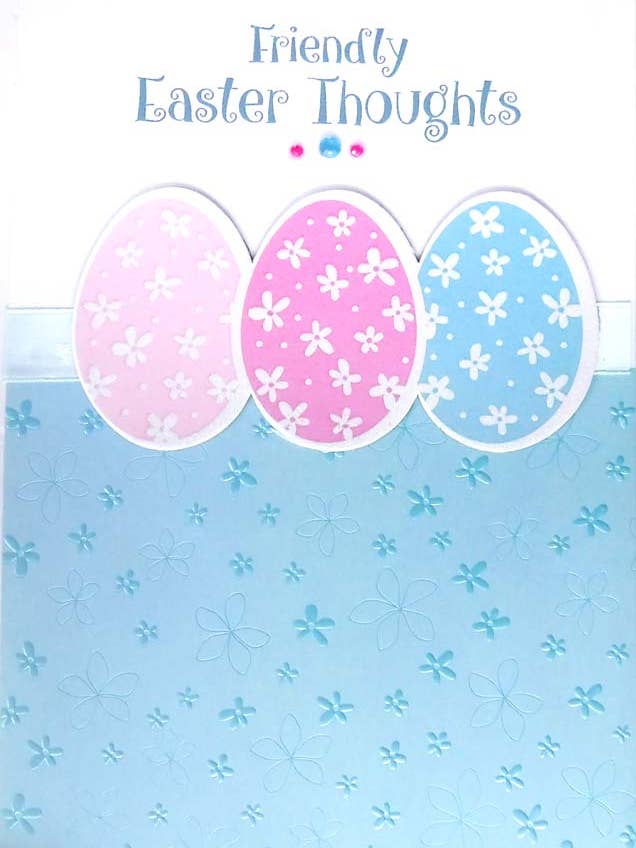 Rosedale Gold Easter Greeting Cards - Friend (3pk) 50513 for wholesale by A-Line Greetings