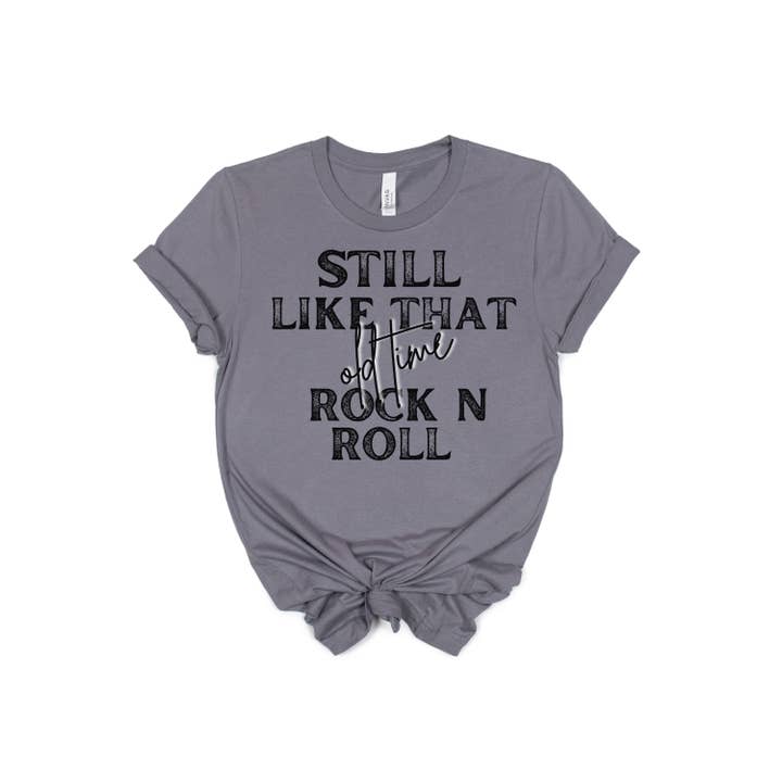 Old Time Rock N Roll Storm Tee for wholesale by Simply Tees