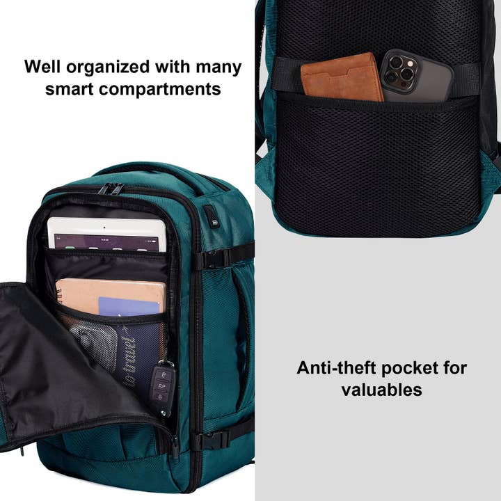 wandf - Wholesale Backpack - Unisex - Personal Item Bag Carry On Backpack with Charging Port51