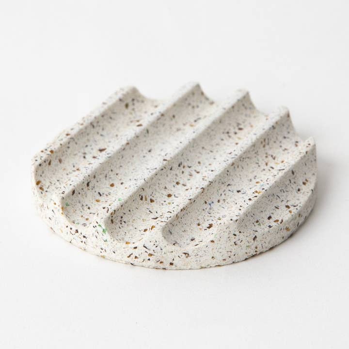 Mini Tvålskål | Vit Terrazzo för wholesale av pretti.cool