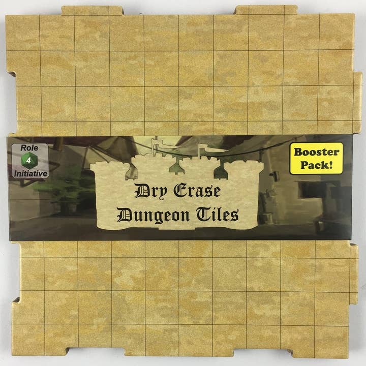 Role 4 Initiative - Wholesale Board Game - Dry Erase Dungeon Tiles, various colors, shapes, and sizes