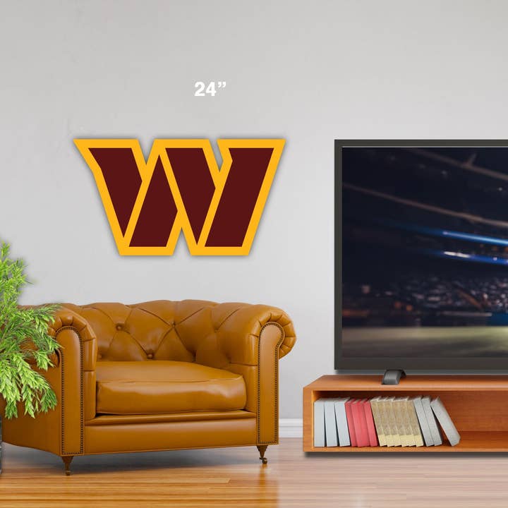 24" NFL Washington Commanders Logo Cutout for wholesale by Fan Creations