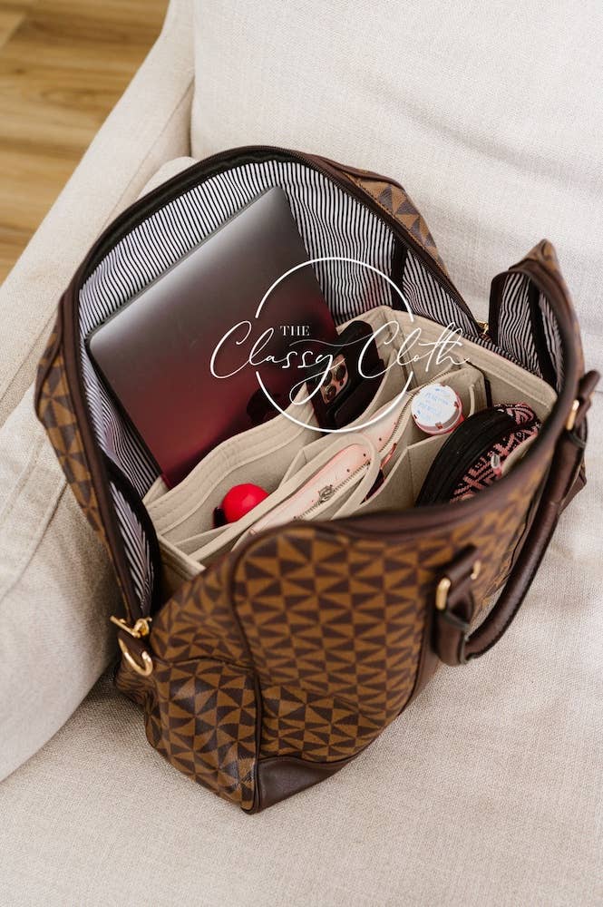 The Classy Cloth WS – Acessório para mala/bolsa - Mulher por atacado – Organizador para Bolsa Tote - Nude RTS1