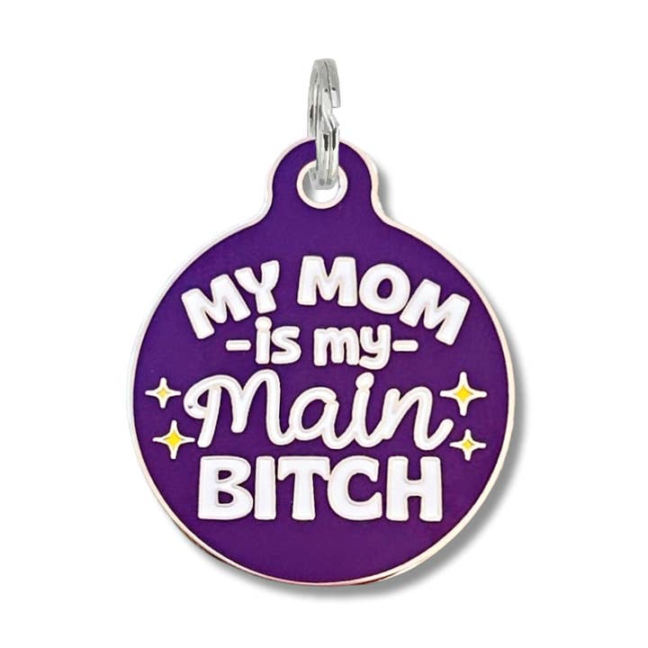 Bad Tags – Großhandel Halsband-Anhänger – Katze/Hund – Personalisierter Haustier-ID-Anhänger mit scannbarem Code - Mama, meine Hauptbitch0