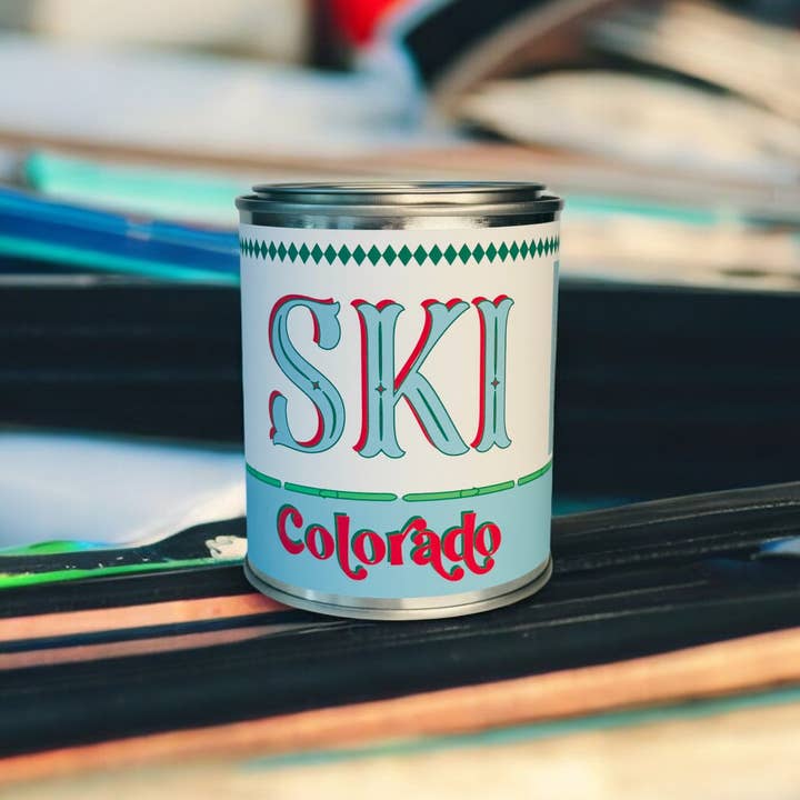 Rambling Caravan - Wholesale Travel Candles - Ski Lodge Candle - Paint Tin Candle6