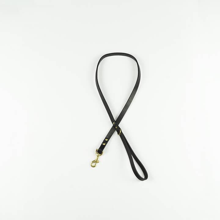 Beaton Flat Lead - Black, Medium for wholesale by Clementine est dogs