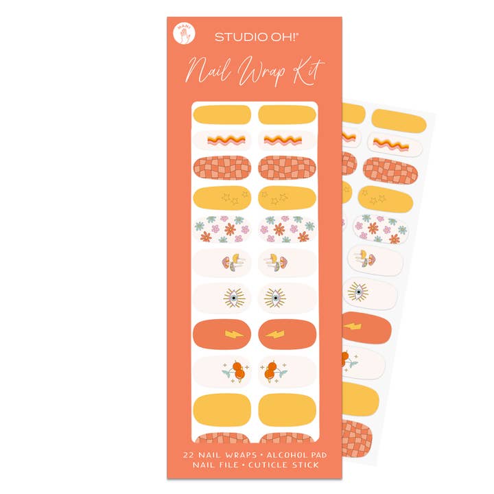 Studio Oh! - Wholesale Nail Art/Decal - Groovy Girl Mani Nail Wrap Kit1