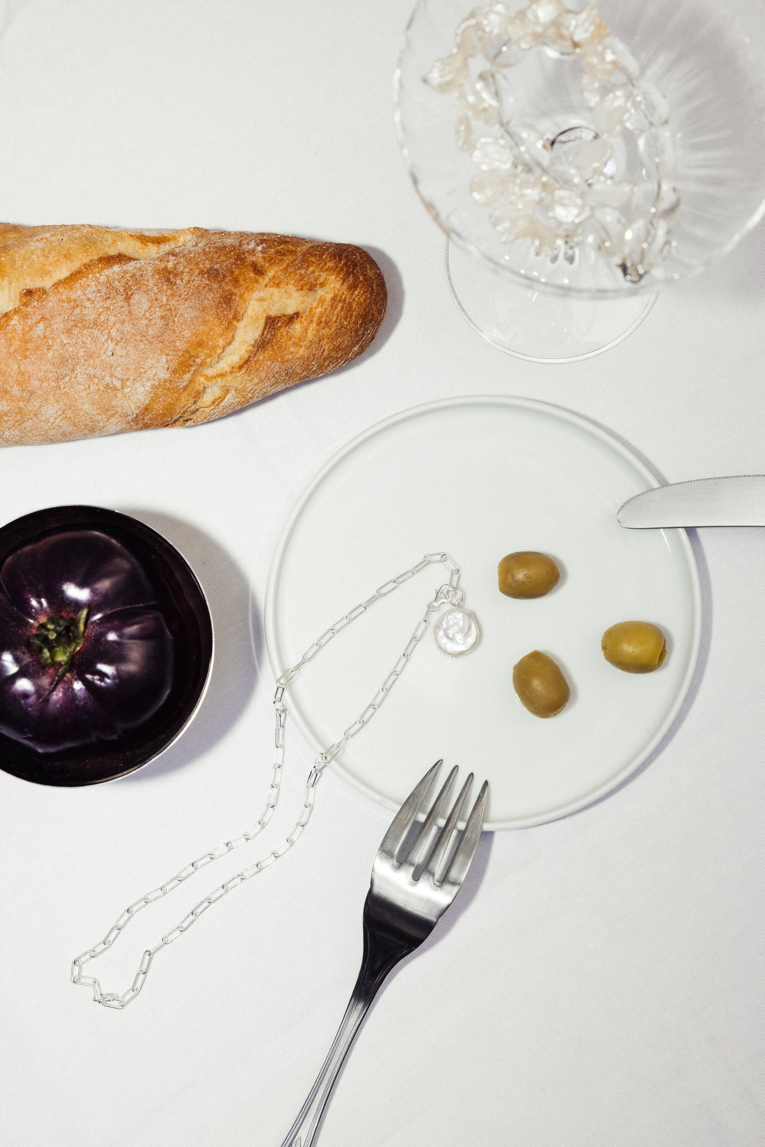 Emilie Pesch - Wholesale Pendant/Charm Necklace - Pearl Chain 925 Silver 1